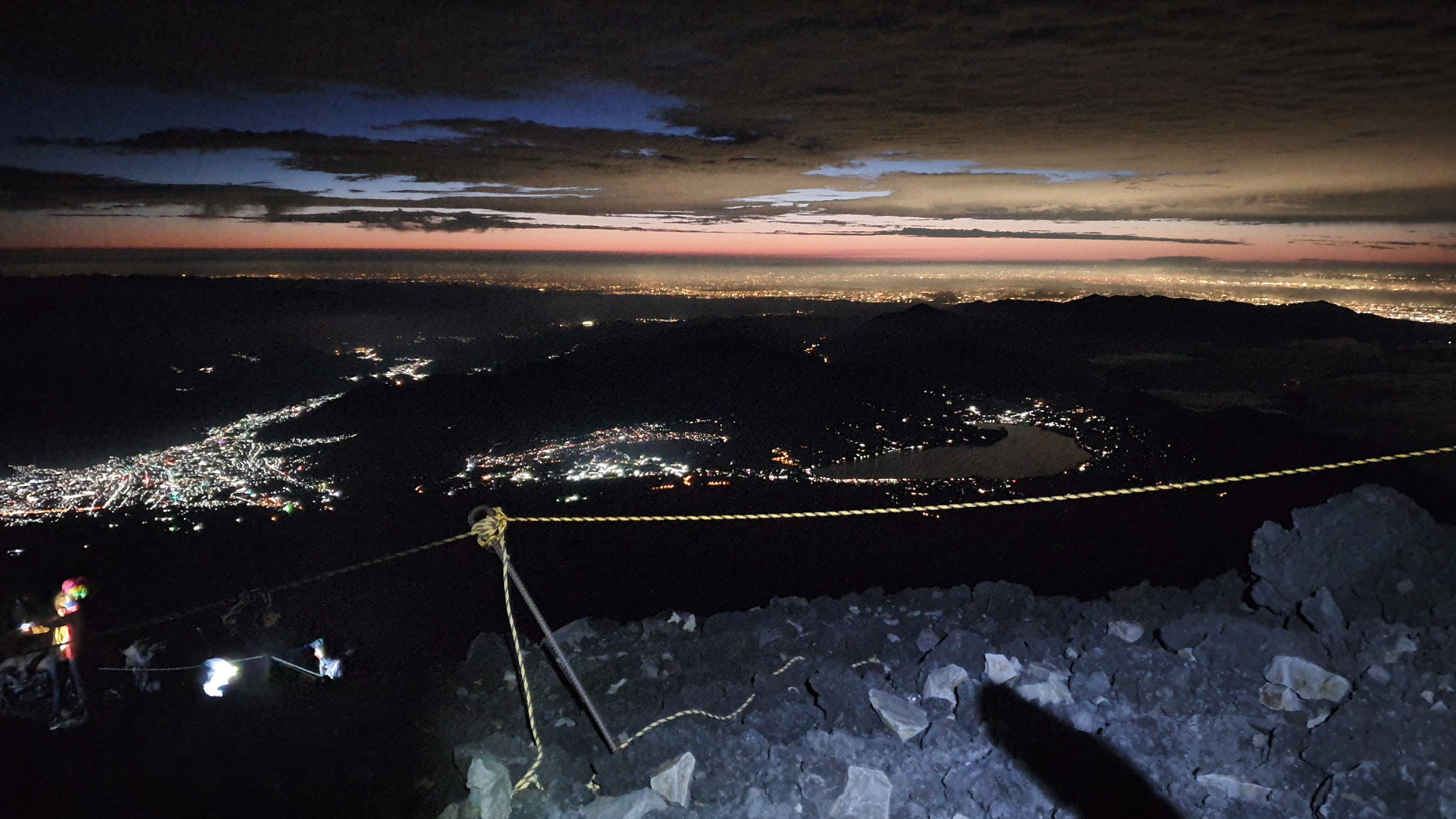 Night view from Mt Fuji