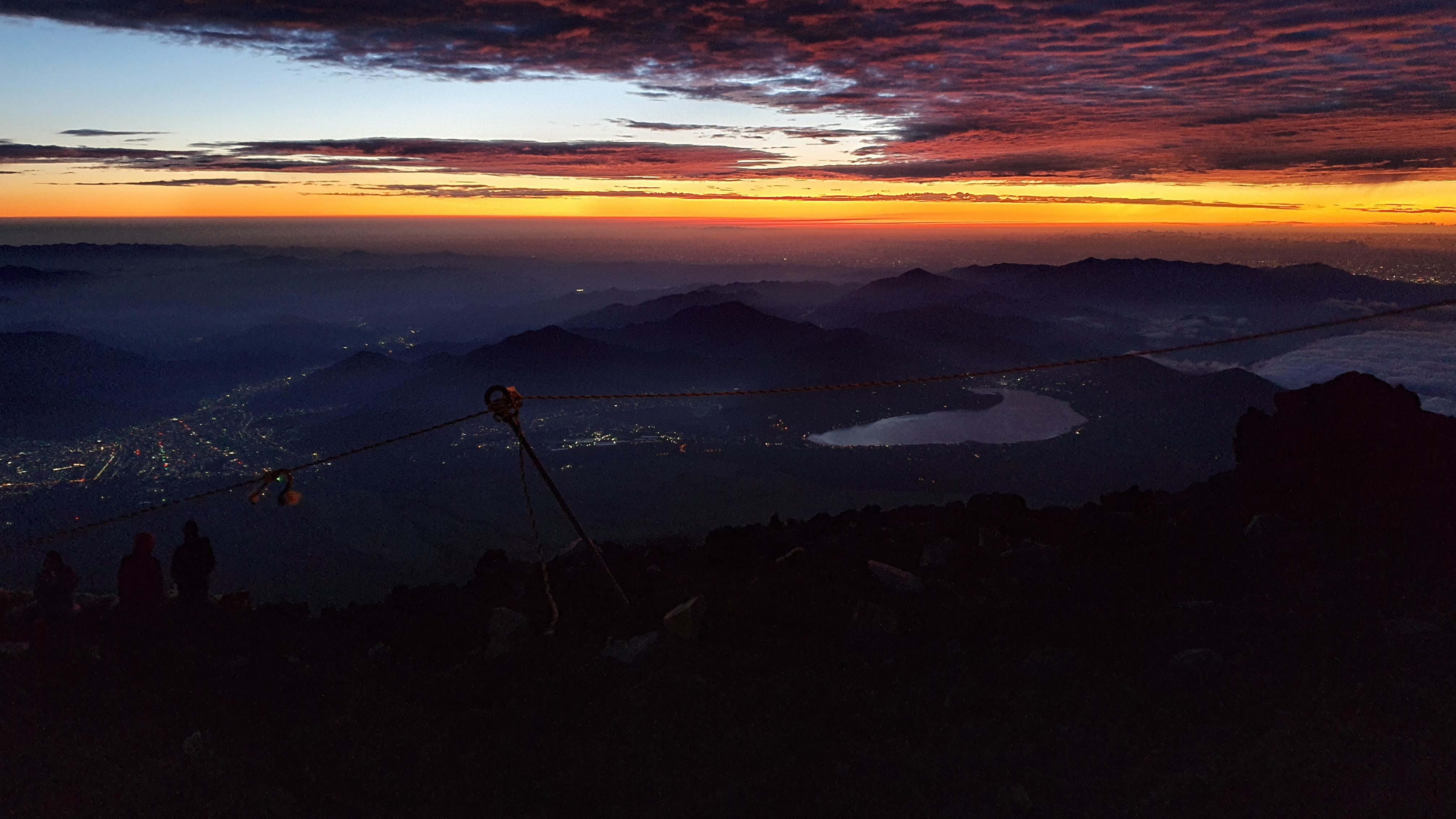 Sunrise on Mt Fuji