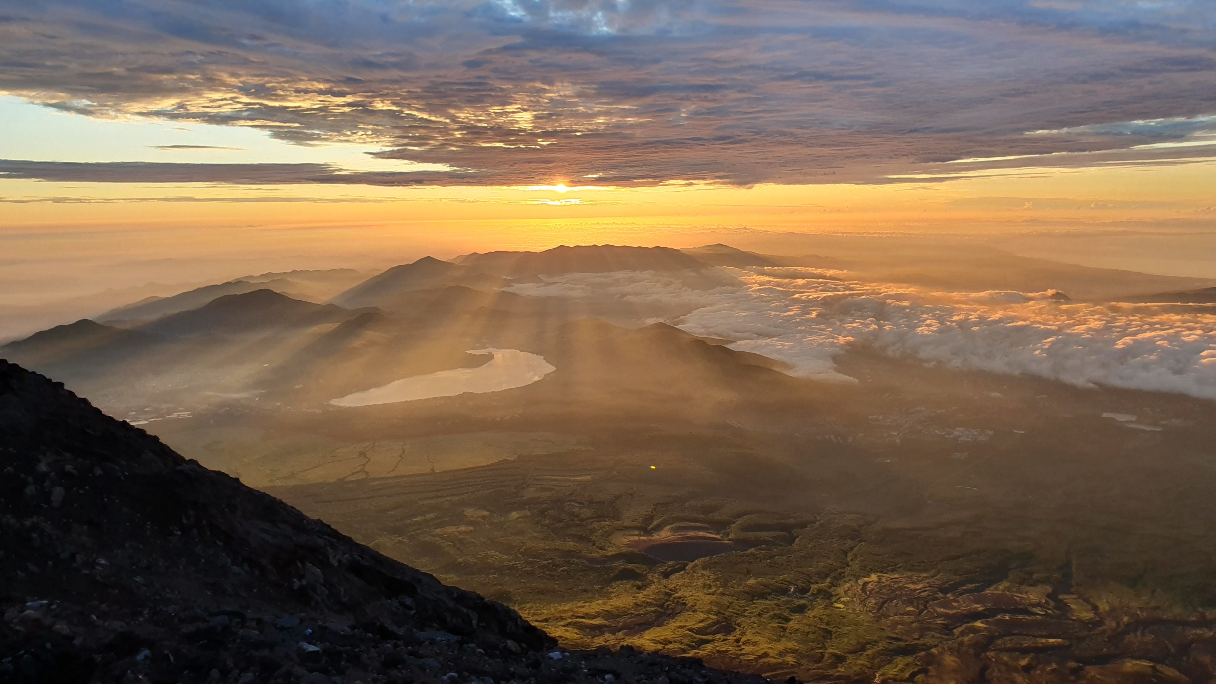 Sunrise from Mt Fuji