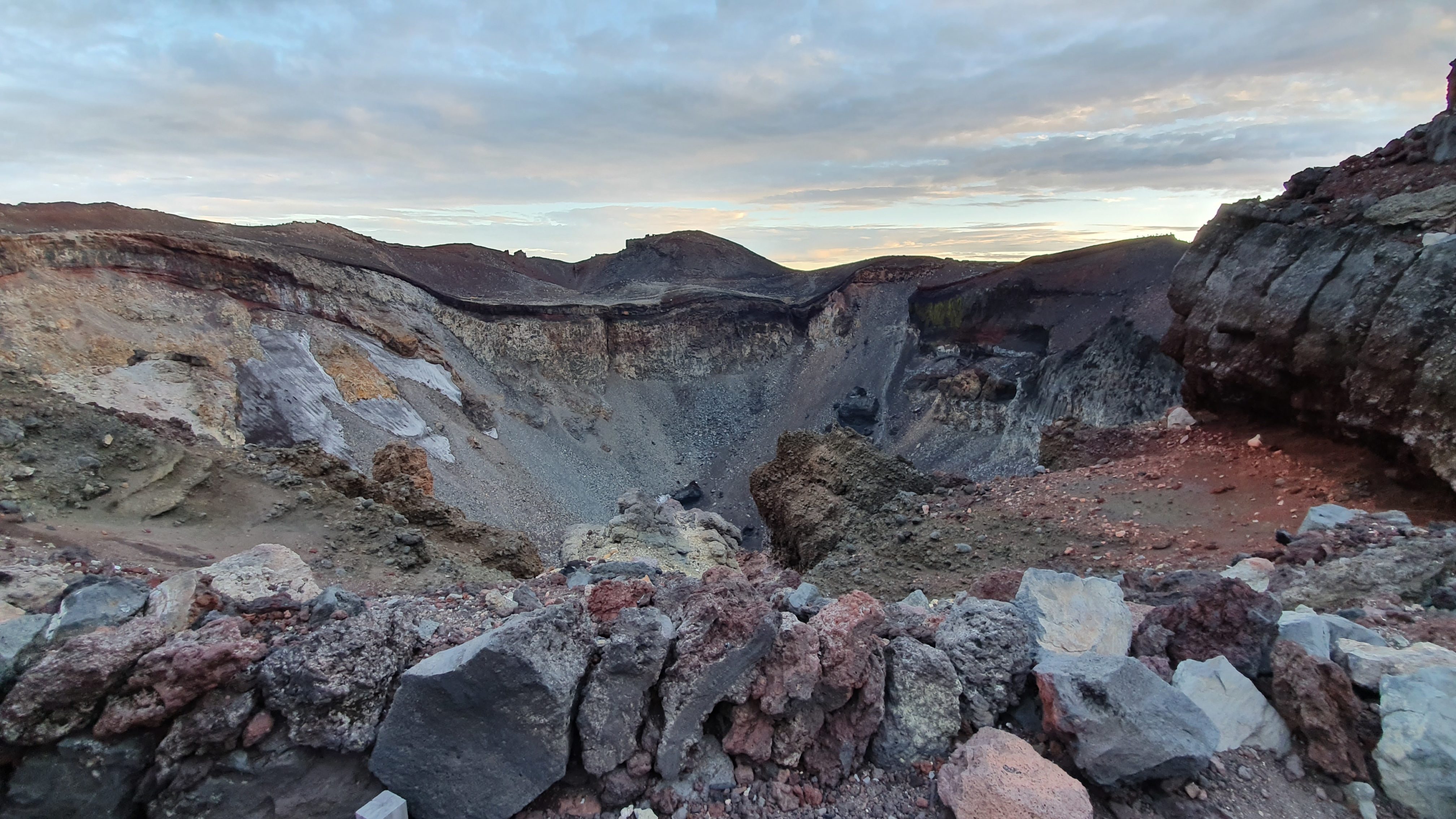 Mt Fuji crater